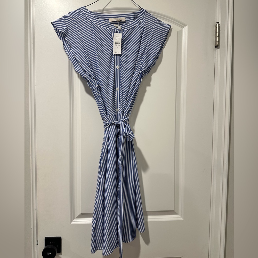Blue Striped Dress